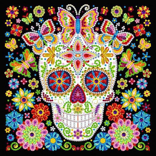 Drill Flower Arts Embroidery Kits Mosaic Resin
