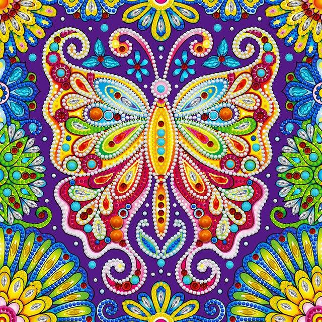 Drill Flower Arts Embroidery Kits Mosaic Resin