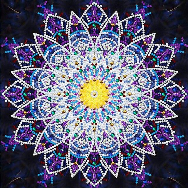 Drill Flower Arts Embroidery Kits Mosaic Resin