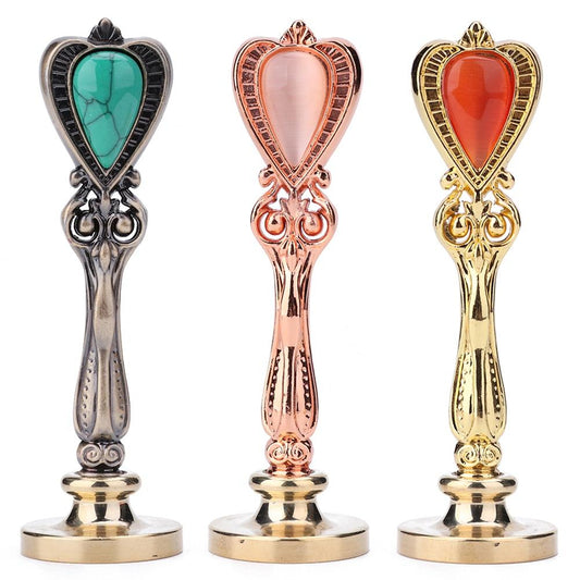 Gemstone Sealing Wax Stamp Handle