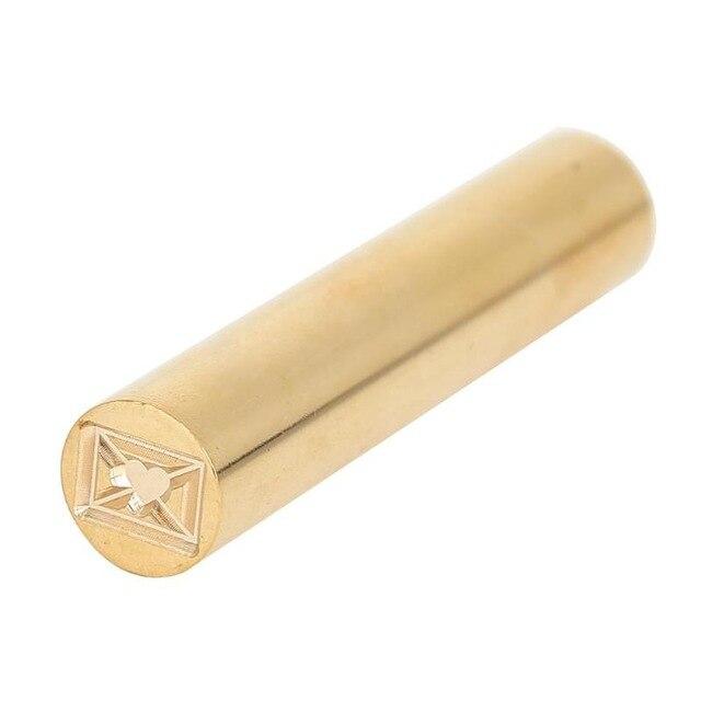 Cylindrical Sealing Wax Brass Envelope Seal Stamp