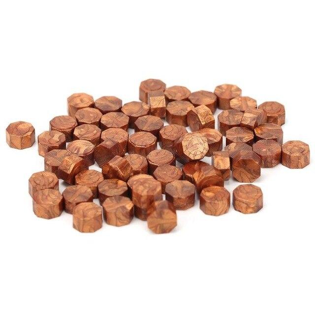 Octagon Sealing Wax Seal Beads Set Brass