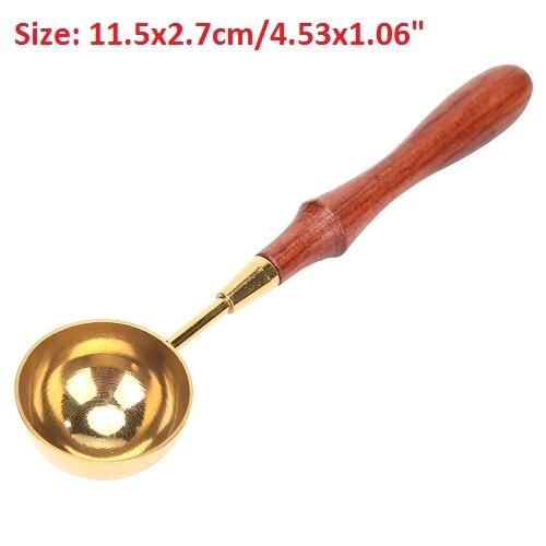 Octagon Sealing Wax Seal Beads Set Brass