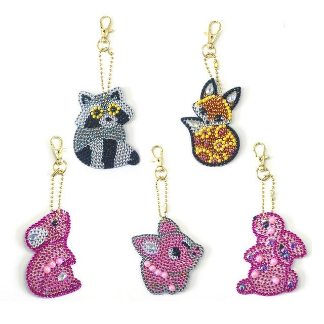 Special Shape Diamond Painting Keychain Cross