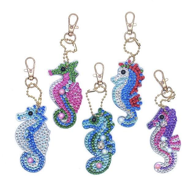 Special Shape Diamond Painting Keychain Cross