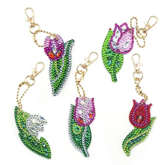 Special Shape Diamond Painting Keychain Cross