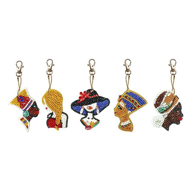 Special Shape Diamond Painting Keychain Cross
