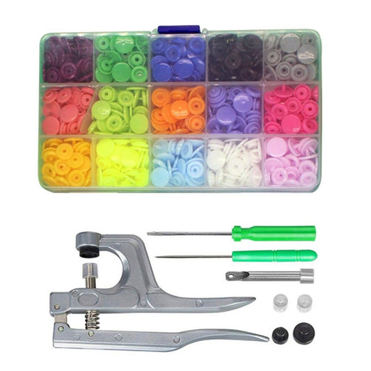 Plastic Snap Button with Snaps Pliers Tool Kit