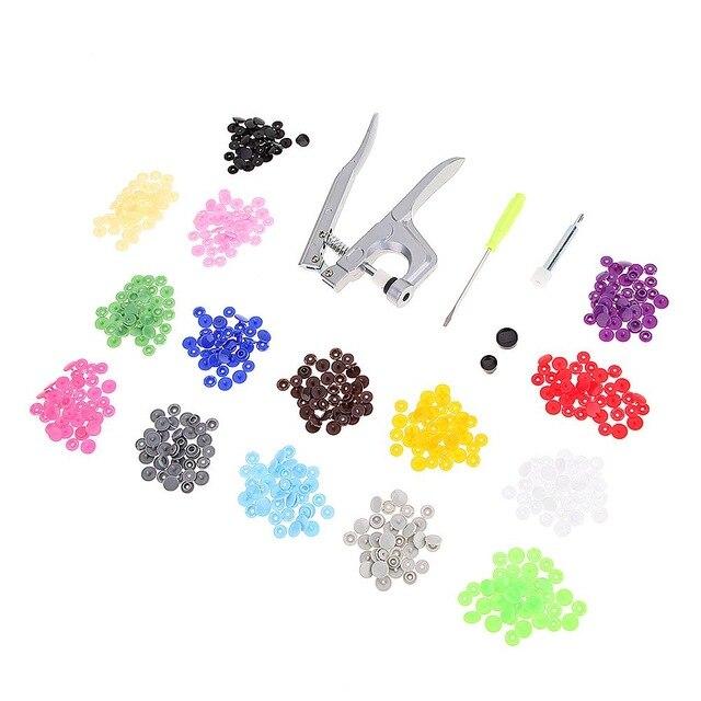 Plastic Snap Button with Snaps Pliers Tool Kit