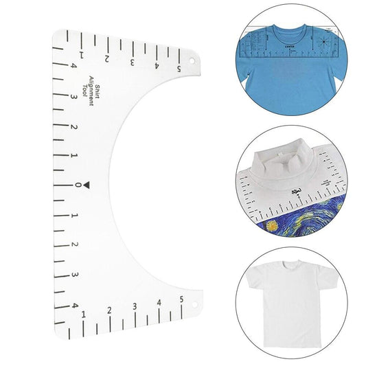 Patchwork T-Shirt Ruler Centering Grid Cutting Ruler