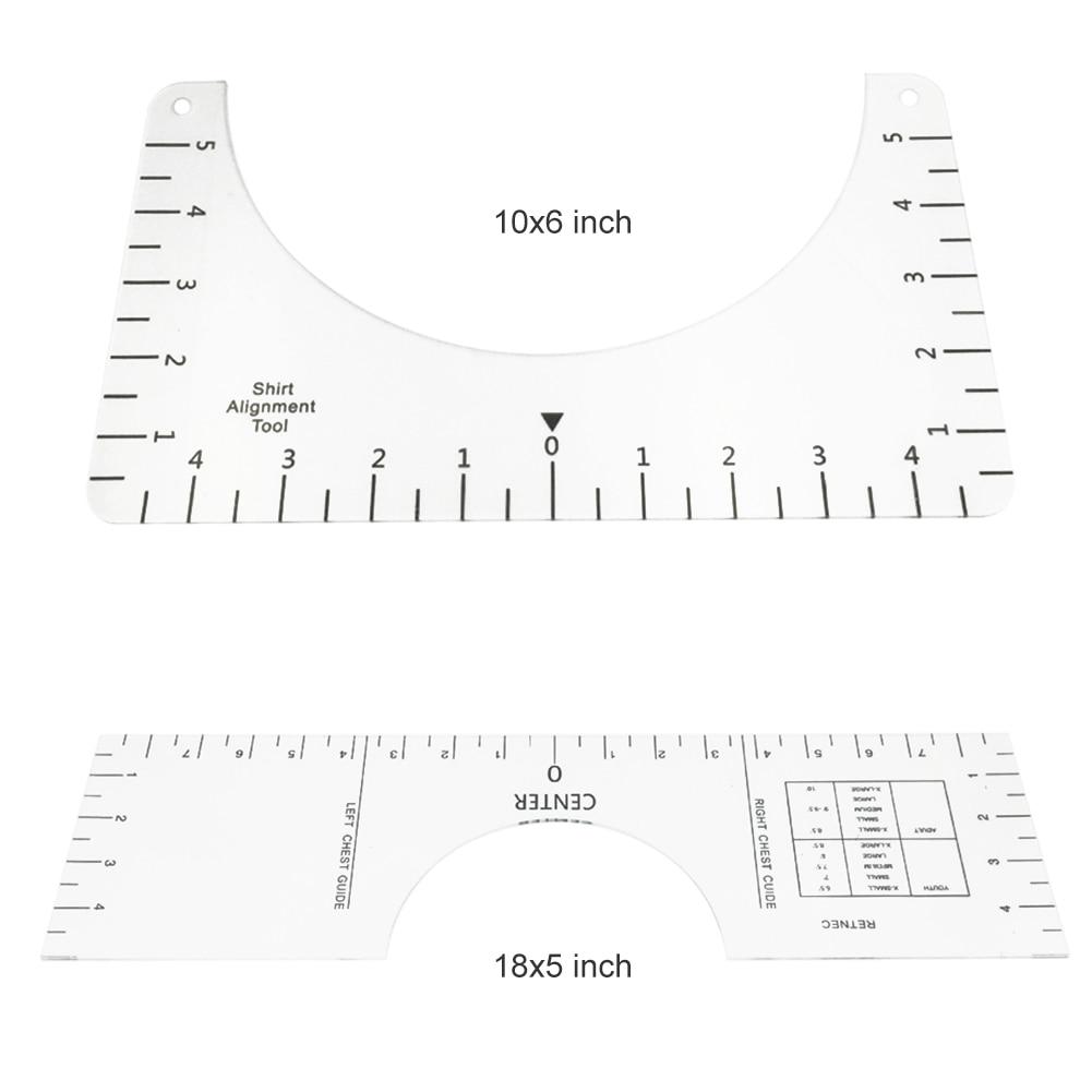 Patchwork T-Shirt Ruler Centering Grid Cutting Ruler