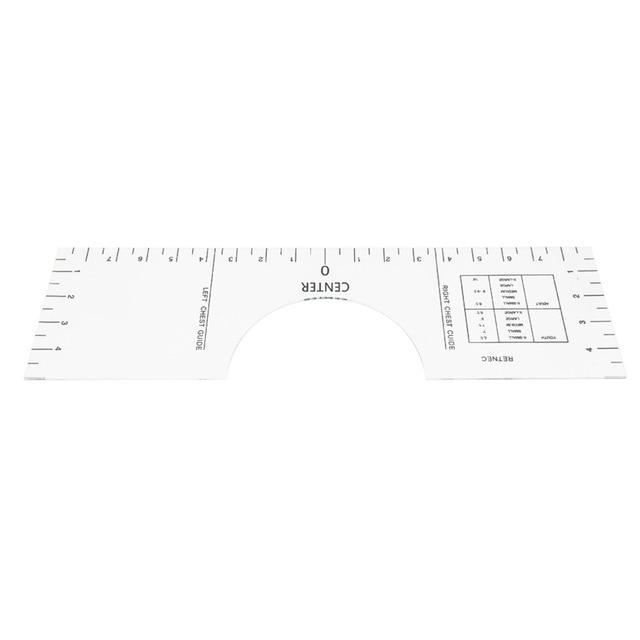 Patchwork T-Shirt Ruler Centering Grid Cutting Ruler