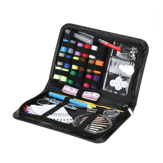 Sewing Kit Thread Coil Buttons Crochet Hooks
